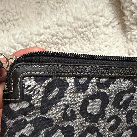 Coach Black and Silver Animal Print Clutch/tablet bag padded - Picture 11 of 16